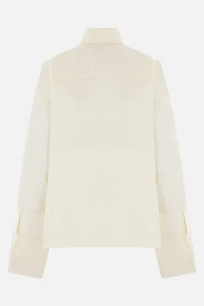 Shop Mm6 Maison Margiela Shirts In White