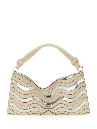Cult Gaia Hera Mini Shoulder Bag In Off White In Multicolor