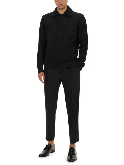 Dolce & Gabbana Poloshirt Mit Logo-stickerei In Black