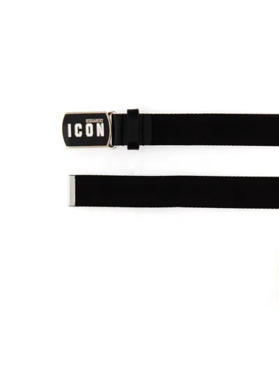 Dsquared2 Dsquared Men Belt Be Icon In Black