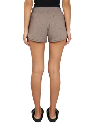 Jil Sander Relaxed-fit Sweatshirt Bermuda With Drawstring Waistband In Multicolor