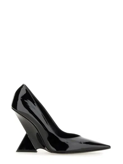 Attico Cheope 105mm Pointed-toe Pumps In Black