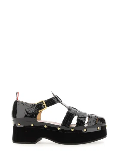 Shop Thom Browne Women Heeled Sandal In Black