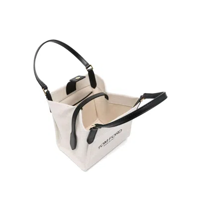 Tom Ford Medium Amalfi Tote Bag In Beige