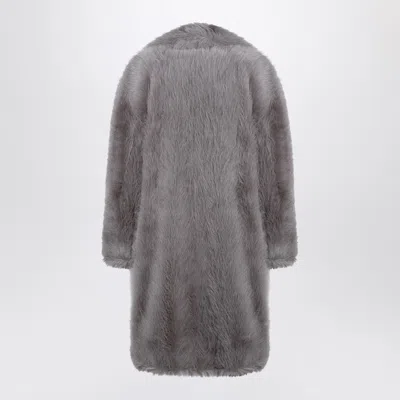 Sportmax Long-sleeved Coat In Grey