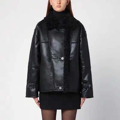 Shop The Garment Brooklyn Aviator Black Jacket