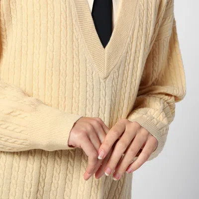The Garment Yellow Como Oversized V-neck Sweater In Yellow