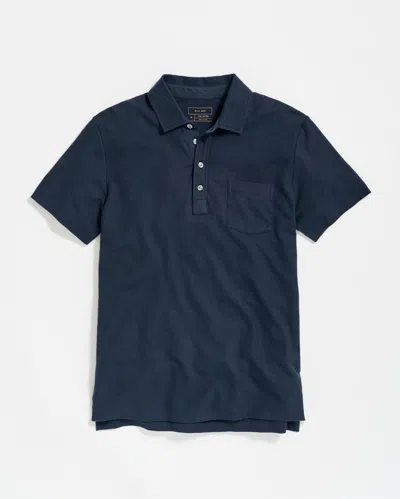 Billy Reid Pique Pensacola Polo In Blue
