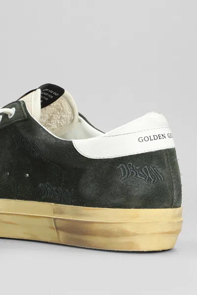 Shop Golden Goose Superstar Sneakers In Green