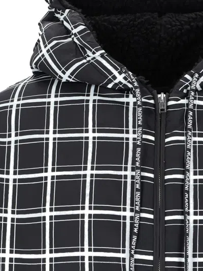 Marni Black Dingyun Zhang Edition Down Jacket In Black