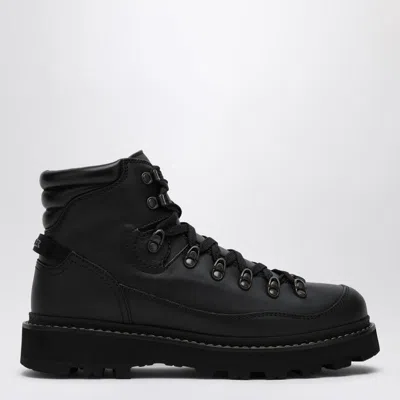 Shop Moncler Trekking Ankle Boot Peka Trek In Black