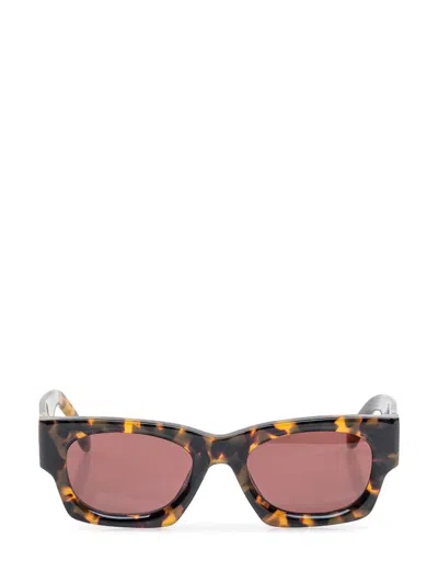 Shop Palm Angels Bodie Sunglasses In Brown