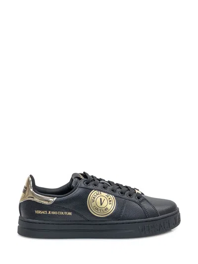 Versace Jeans Couture Men's Court 88 Bicolor Low-top Sneakers In Black
