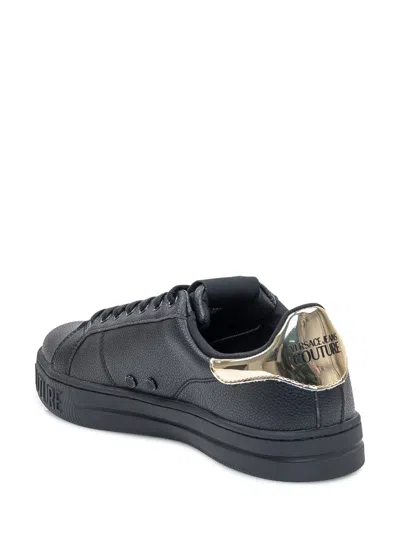 Versace Jeans Couture Men's Court 88 Bicolor Low-top Sneakers In Black