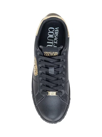Versace Jeans Couture Men's Court 88 Bicolor Low-top Sneakers In Black