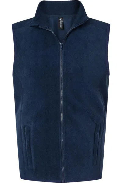 Burnside Polar Fleece Vest In Blue