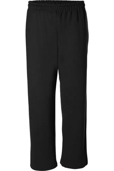 Gildan Heavy Blend Open-bottom Sweatpants In Black