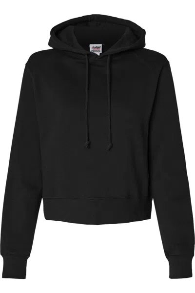 Badger Women´s Crop Hooded Sweatshirt In Black