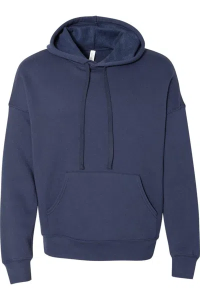 Bella+canvas Sponge Fleece Drop Shoulder Hoodie In Blue