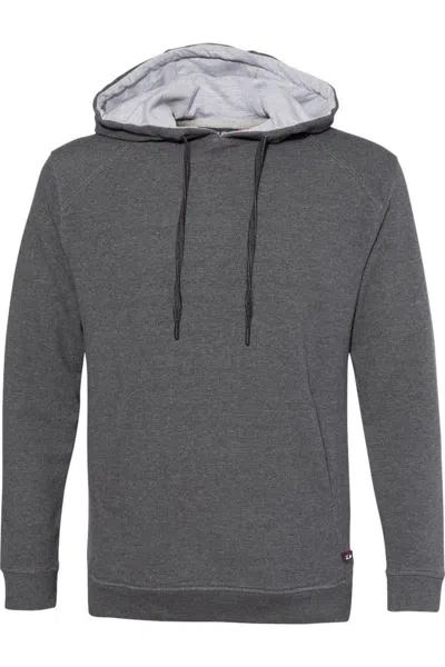 Badger Fitflex French Terry Hooded Sweatshirt In Pink