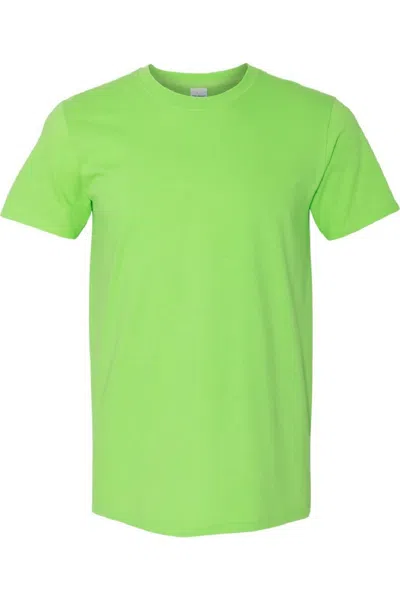 Gildan Mens Heavy Cotton Short-sleeved T-shirt In Green