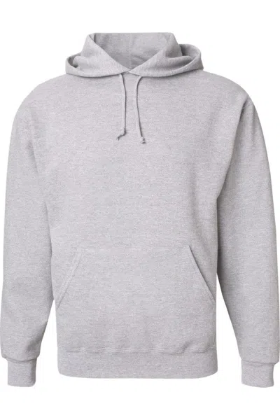 Jerzees Super Sweats Nublend Hooded Sweatshirt In Grey