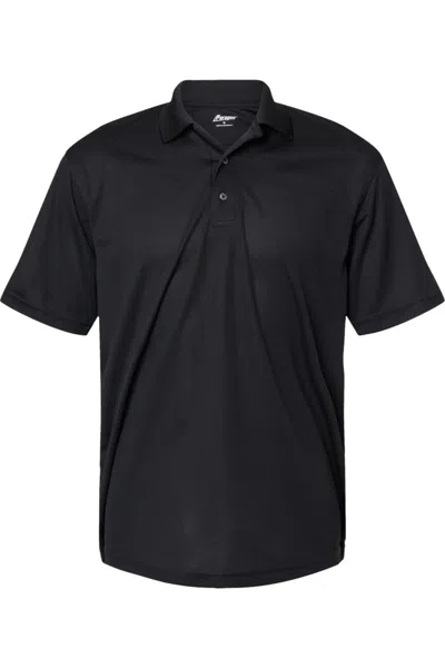 Paragon Saratoga Performance Mini Mesh Polo In Black