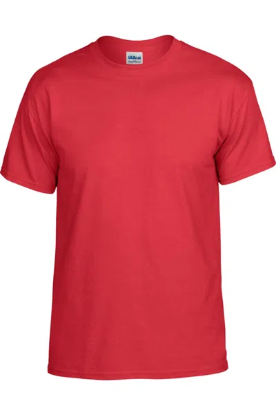 Gildan Dryblend Adult Unisex Short Sleeve T-shirt In Red