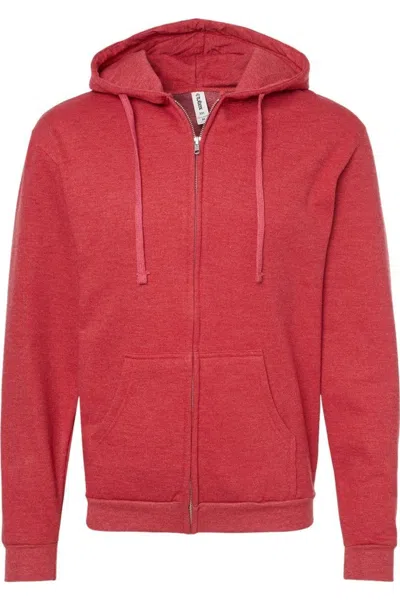 Tultex Unisex Full-zip Hooded Sweatshirt In Multi