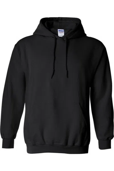 Gildan Heavy Blend Adult Unisex Hooded Sweatshirt/hoodie In Black