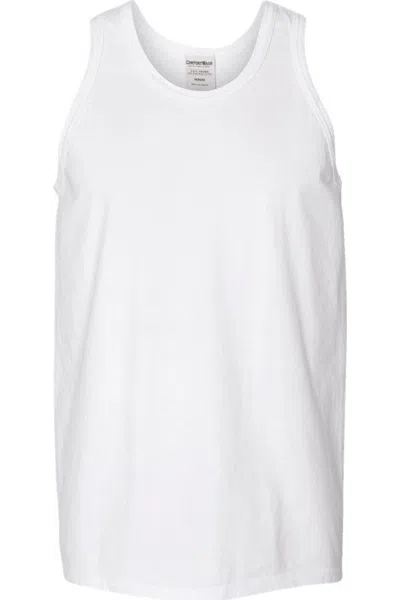 Comfortwash By Hanes Garment-dyed Unisex Tank Top In White