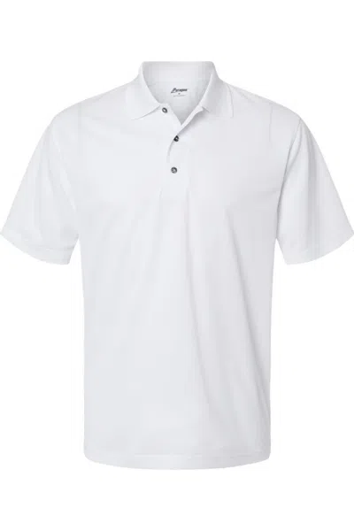 Paragon Saratoga Performance Mini Mesh Polo In White