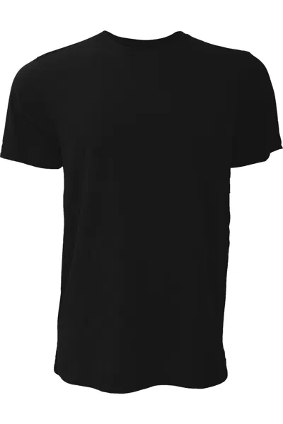 Bella+canvas Canvas Unisex Jersey Crew Neck Short Sleeve T-shirt In Black