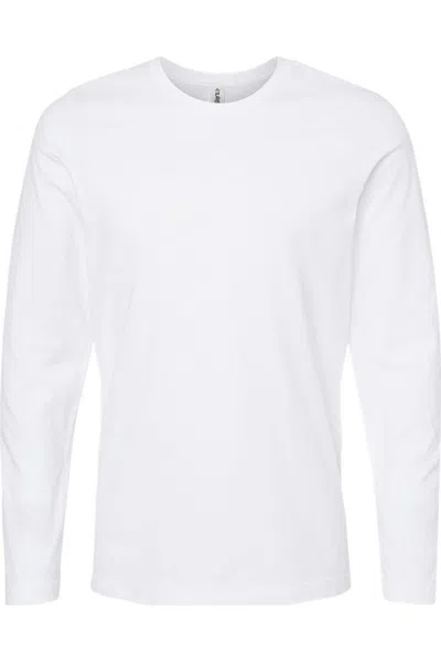 Tultex Unisex Premium Cotton Long Sleeve T-shirt In White