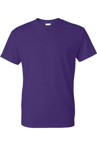 Gildan Mens Heavy Cotton Short-sleeved T-shirt In Purple