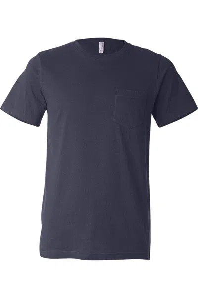Bella+canvas Long Body Urban Tee In Blue
