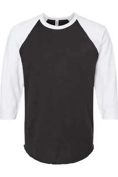 Tultex Unisex Fine Jersey Raglan T-shirt In Multi