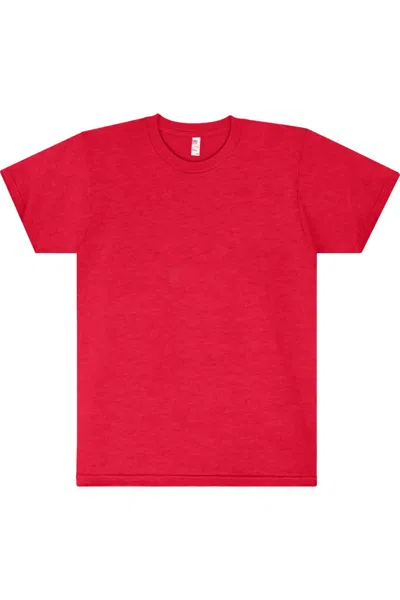 Los Angeles Apparel Usa-made Women´s 50/50 T-shirt In Red