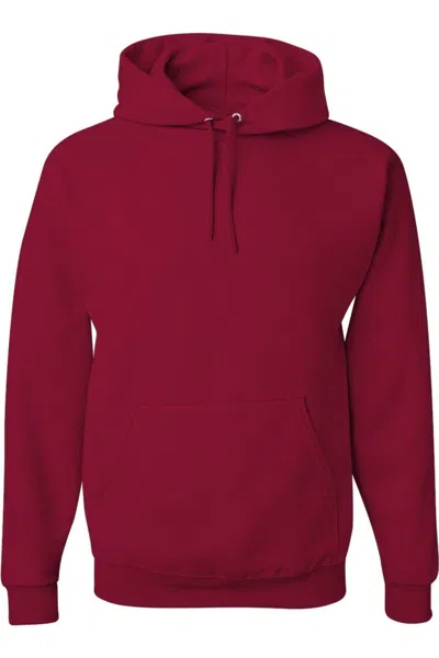 Jerzees Nublend Hooded Sweatshirt In Red