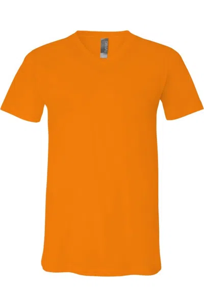 Bella+canvas Jersey V-neck Tee In Orange