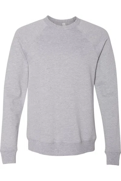 Bella+canvas Sponge Fleece Raglan Crewneck Sweatshirt In Multi