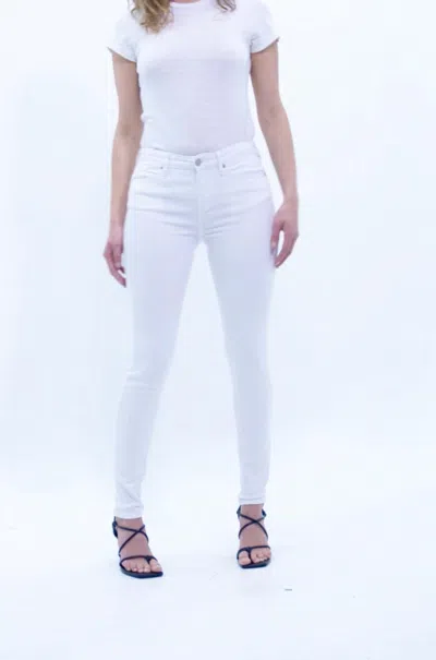 Dear John Denim Blair Mid Rise Straight Jean In White In White