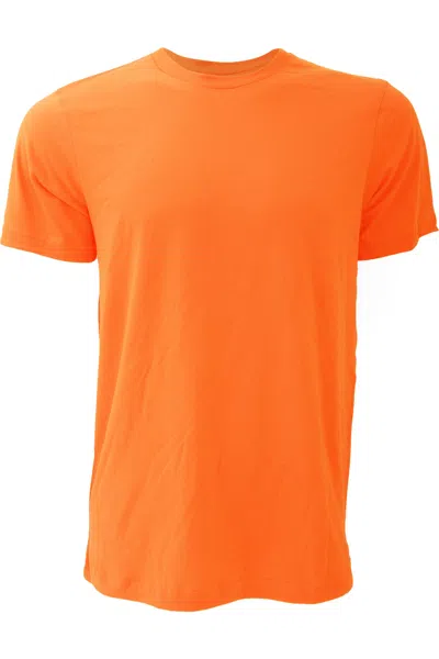Bella+canvas Canvas Unisex Jersey Crew Neck Short Sleeve T-shirt In Orange