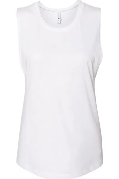 Next Level Womens Festival Muscle Tank In White