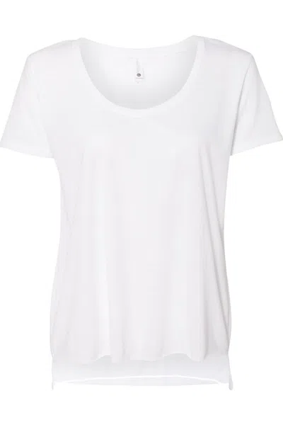 Next Level Women´s Festival Scoop Neck T-shirt In White