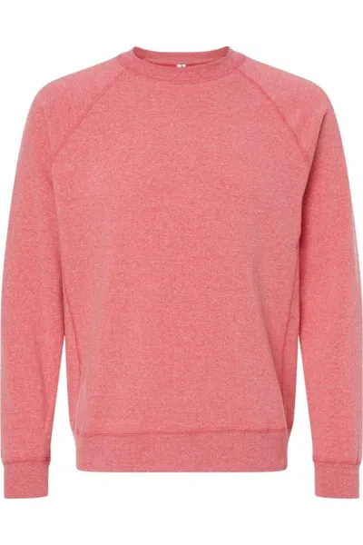 Independent Trading Co. Special Blend Raglan Sweatshirt In Red