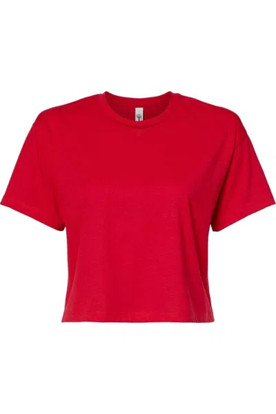 Next Level Women´s Ideal Crop Top In Red