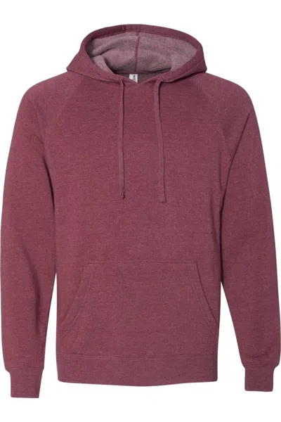 Independent Trading Co. Special Blend Raglan Hooded Sweatshirt In Pink