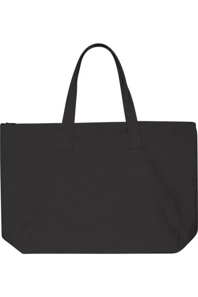 Liberty Bags Tote With Top Zippered Closure In Black