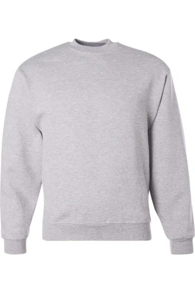 Jerzees Super Sweats Nublend Crewneck Sweatshirt In Grey